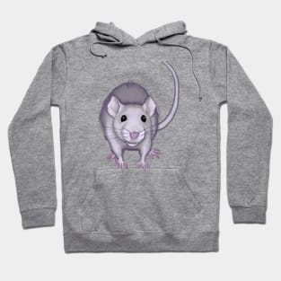 Cute Rat Drawing Hoodie